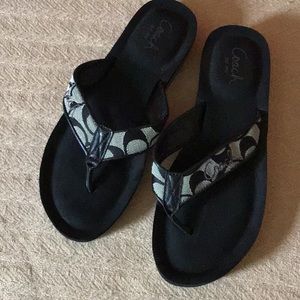 Coach flip flops